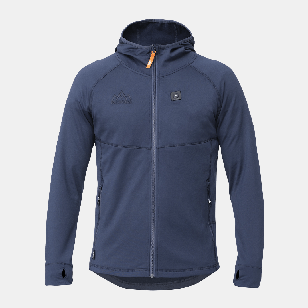 HeatX - Heated Anyday Zipfleece Herr Navy/Blå, Värmejackor, från Heat Experience, hos Heat North