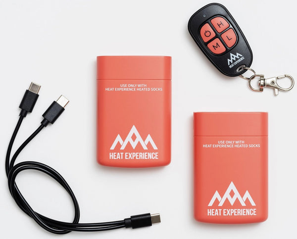 HeatX - Värmestrumpor Everyday Olivgrön med Batteri